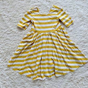 Hannah Andersson Play Dress with pockets: yellow stripe, size 4